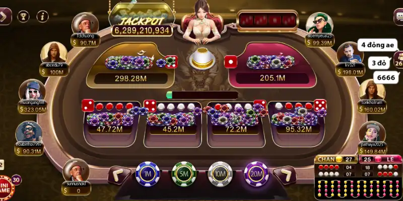 Xóc Đĩa Tứ Linh LU388 - Đổi Đời Cực Đã Từ Jackpot Ấn Tượng 2 Hệ thống cửa cược linh hoạt trong mỗi phòng